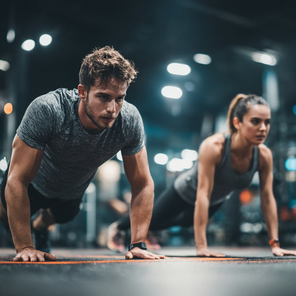 Slovak man in his 50s demonstrating excellent flexibility and strength during outdoor exercise, smiling with confidence